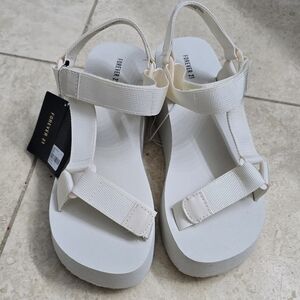 Forever 21 Cream Sandals